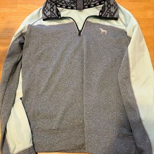 Victoria's Secret PINK Gray and Mint Pullover
